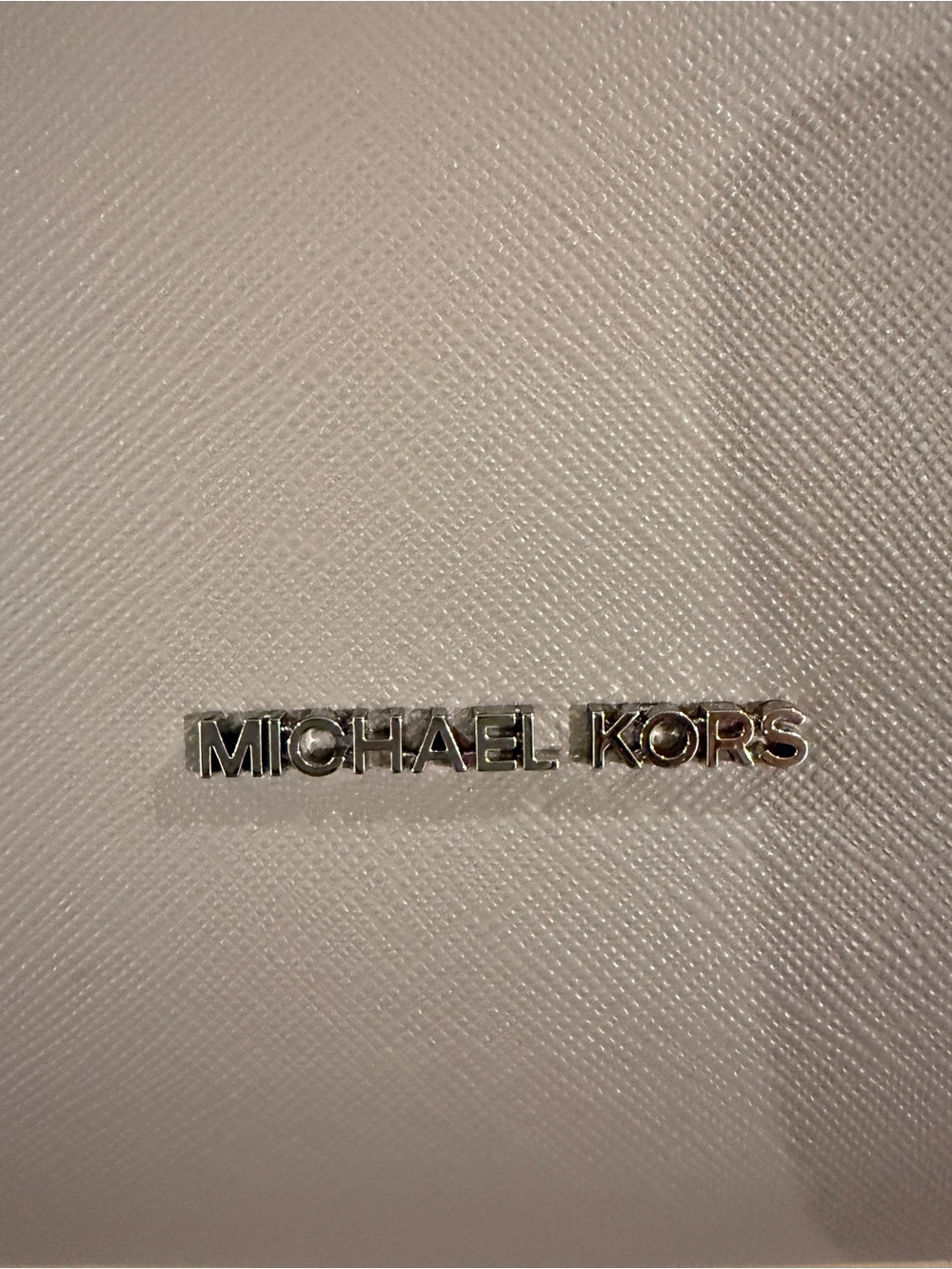 Michael Kors Gray Saffiano Leather Tote - Picture 2 of 3